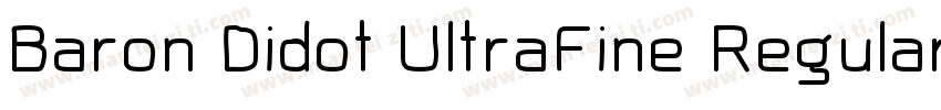 Baron Didot UltraFine RegularVersio字体转换